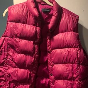 Womens Hot Pink XL Puffer Vest